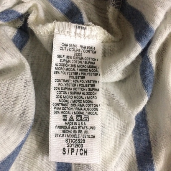 Splendid striped razor back tank top Small - Picture 7 of 8